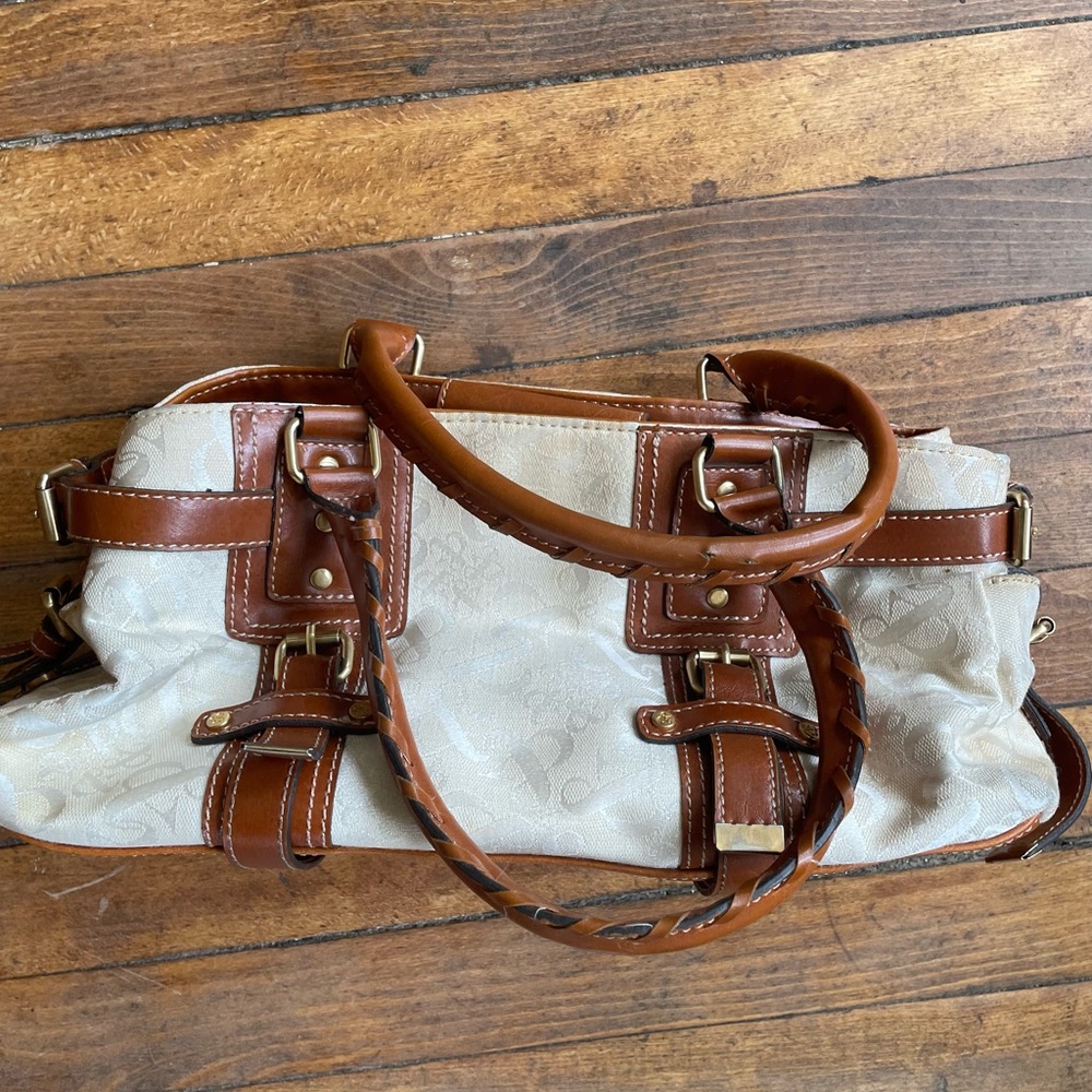 Style & Co. Cream and Brown Satchel